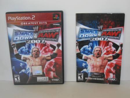 WWE SmackDown! vs. RAW 2007 GH (CASE & MANUAL ONLY) - PS2